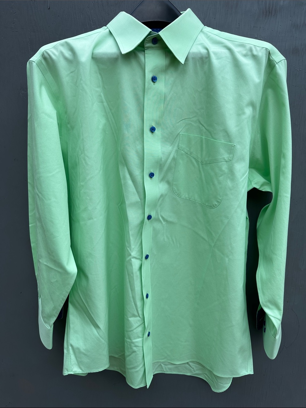 Men's Long-Sleeve Dress Shirt in Light Green